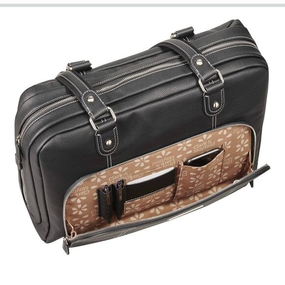 Taupe Laptop Bag with Sophisticated Design - Picture 15 of 16